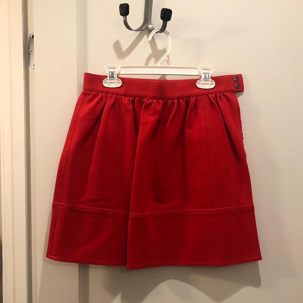 Madewell Red Skirt